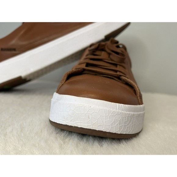 Kizik Vegas Men's Sz 10/Women 11.5-Hands Free Brown Leather Casual Slip On - Picture 5 of 13